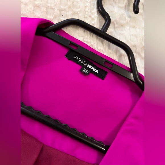Fashion Nova Vibrant Pink Blazer - Picture 4 of 4